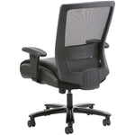 Lorell Heavy - Duty Mesh Back Task Chair with Leather Seat and Adjustable Arms 21