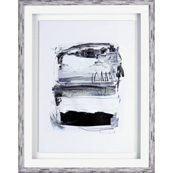 Lorell Abstract I Framed Artwork Brown White Wall Art Office Decor 27.5"W x 2"D x 35.5"H (LLR-LLR04470)