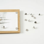 Lorell Durable Nickel - Plated Steel Thumb Tacks for Cork Boards 0.37
