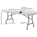 Lorell Extra - Capacity Ultra - Lite Folding Table 96