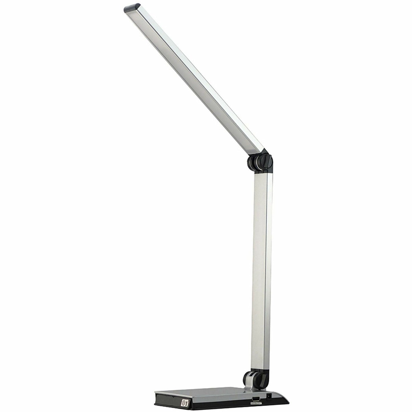 Lorell Smart Device Slot/USB Task Light 8W LED Silver (LLR - LLR13201) - SchoolOutlet
