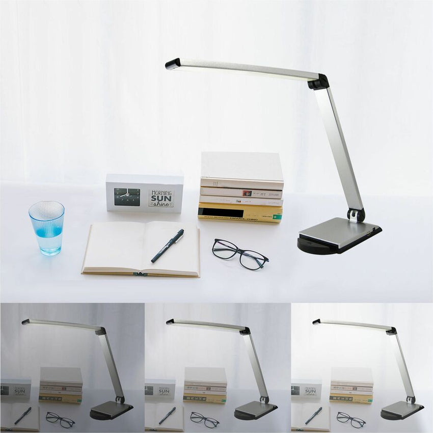 Lorell Smart Device Slot/USB Task Light 8W LED Silver (LLR - LLR13201) - SchoolOutlet