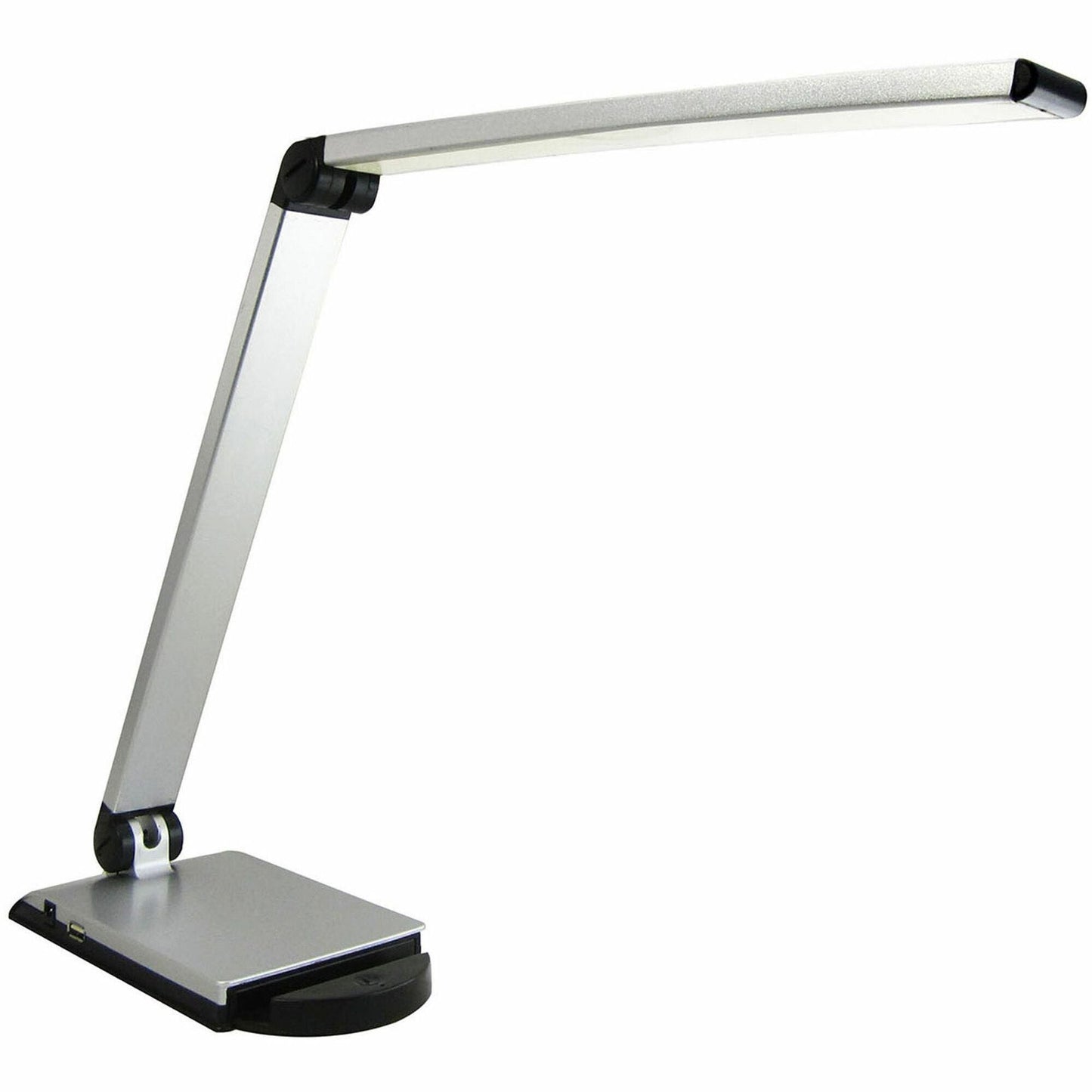 Lorell Smart Device Slot/USB Task Light 8W LED Silver (LLR - LLR13201) - SchoolOutlet