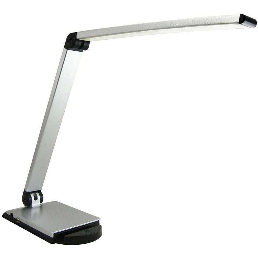 Lorell Smart Device Slot/USB Task Light 8W LED Silver (LLR - LLR13201) - SchoolOutlet