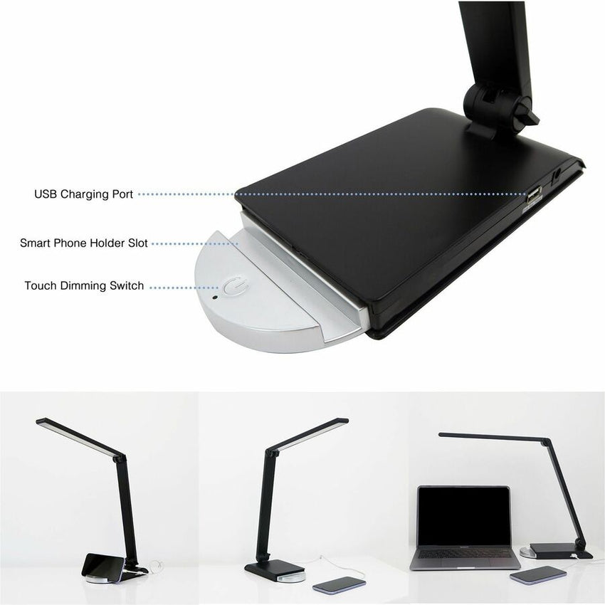 Lorell SMD LED Task Light 8W LED Black (LLR - LLR13202) - SchoolOutlet