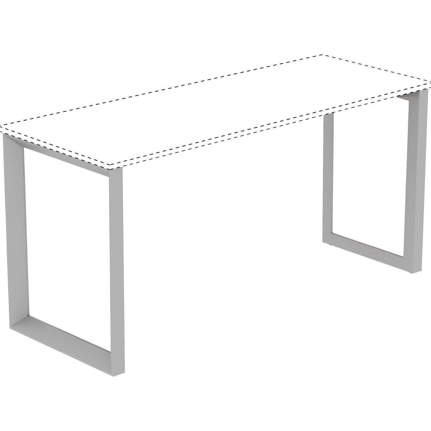 Lorell Relevance Series Desk - height Side Leg Frame 28.5"W x 23.3"H (LLR - LLR16204) - SchoolOutlet