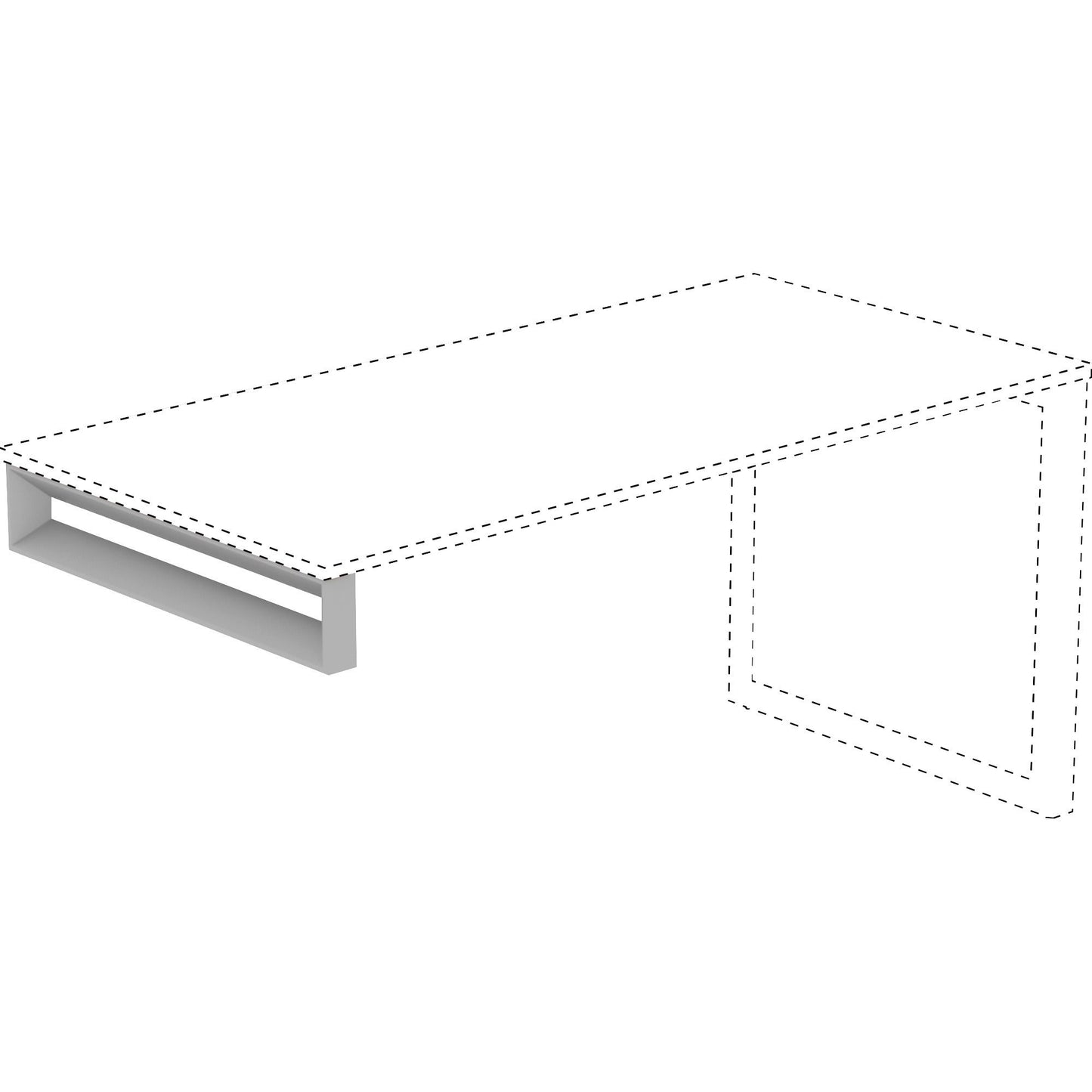 Lorell Relevance Series Short Side Leg Frame 29.1"W x 5.5"H (LLR - LLR16207) - SchoolOutlet
