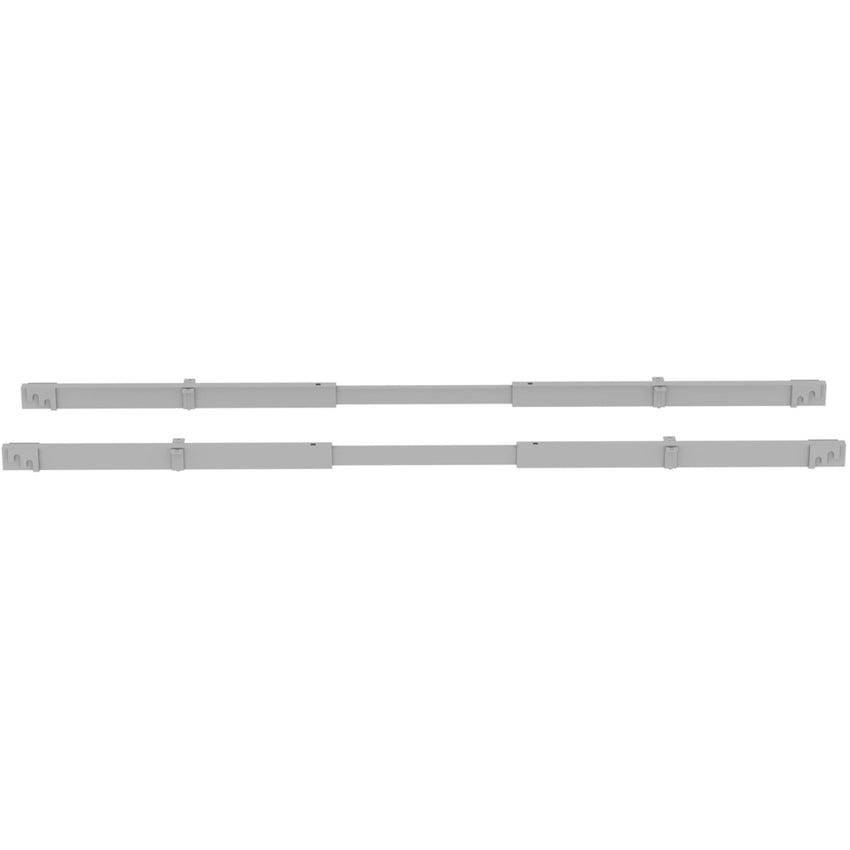 Lorell Adjustable Crossbar Set 43" - 67"W Silver (LLR - LLR16208) - SchoolOutlet