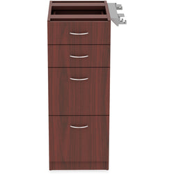 Lorell Relevance Series 4-Drawer File Cabinet Mahogany Laminate 2 Box 2 File Drawers Durable Metal Frame (LLR-LLR1621X)