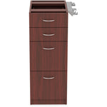 Lorell Relevance Series 4 - Drawer File Cabinet Mahogany Laminate 2 Box 2 File Drawers Durable Metal Frame (LLR - LLR1621X) - SchoolOutlet