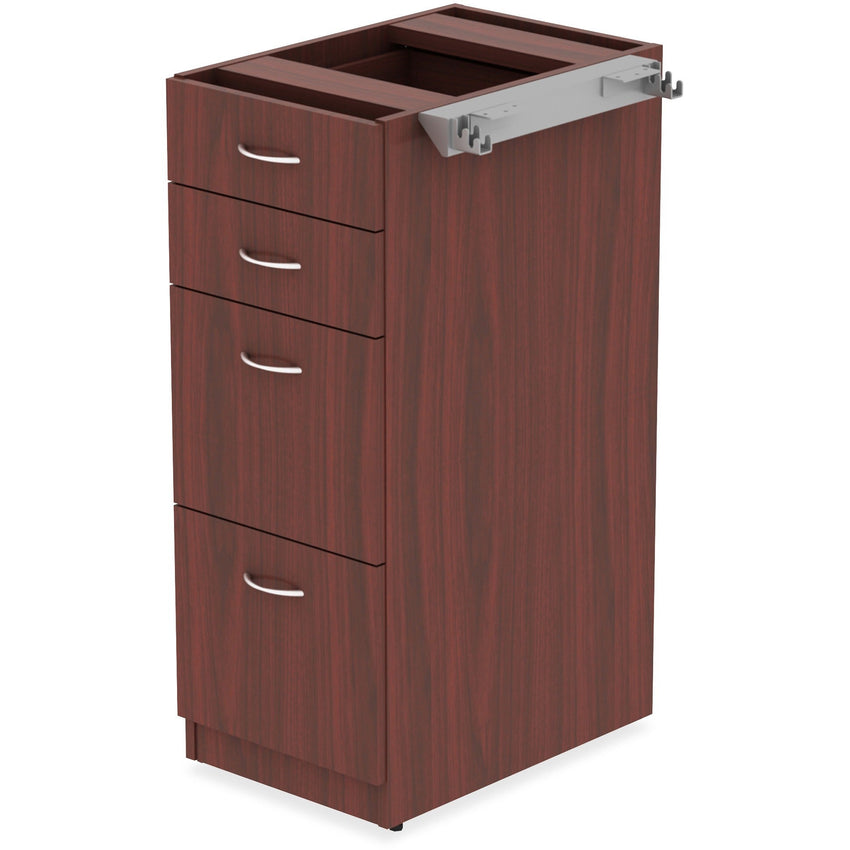 Lorell Relevance Series 4 - Drawer File Cabinet Mahogany Laminate 2 Box 2 File Drawers Durable Metal Frame (LLR - LLR1621X) - SchoolOutlet