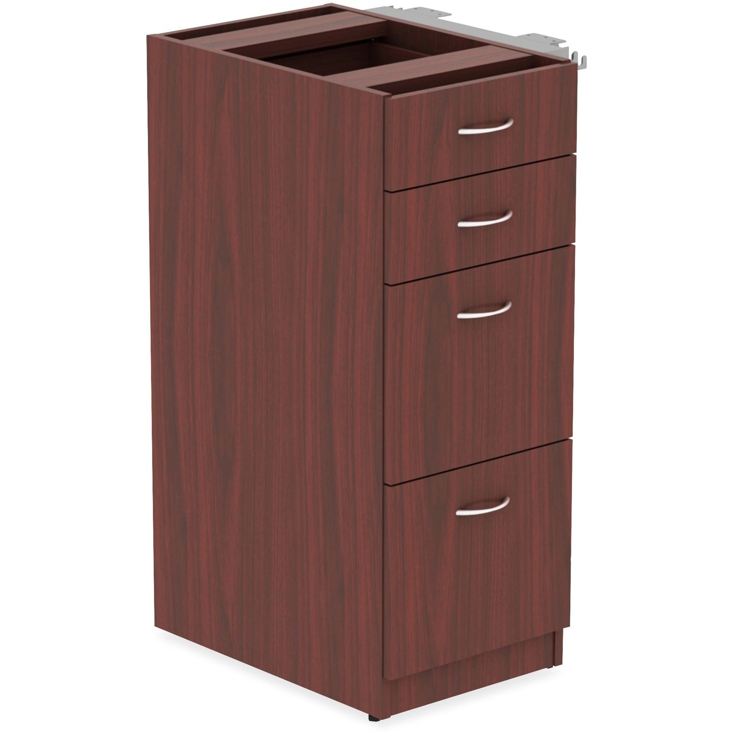 Lorell Relevance Series 4 - Drawer File Cabinet Mahogany Laminate 2 Box 2 File Drawers Durable Metal Frame (LLR - LLR1621X) - SchoolOutlet