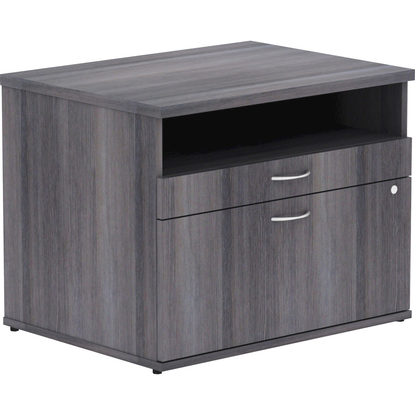 Lorell Relevance Series Executive File Credenza 29.5"W x 22"D x 23.1"H with Open Shelf (LLR - LLR162XX) - SchoolOutlet
