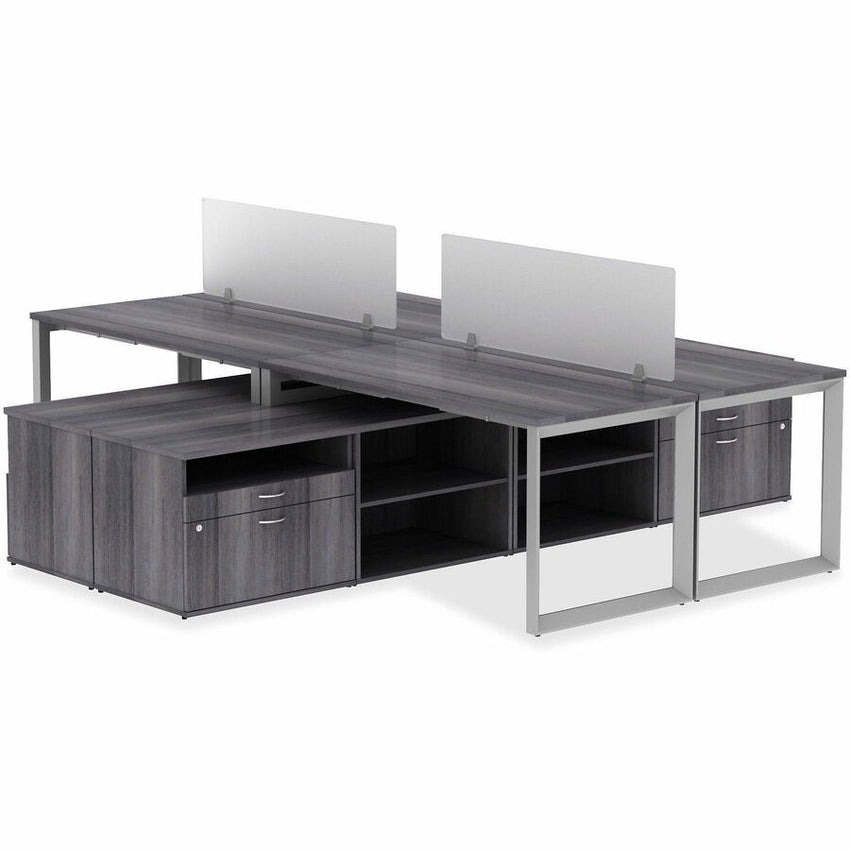 Lorell Relevance Series Clear Acrylic Modesty/Privacy Panel 59"W x 15.7"H (LLR - LLR16221) - SchoolOutlet