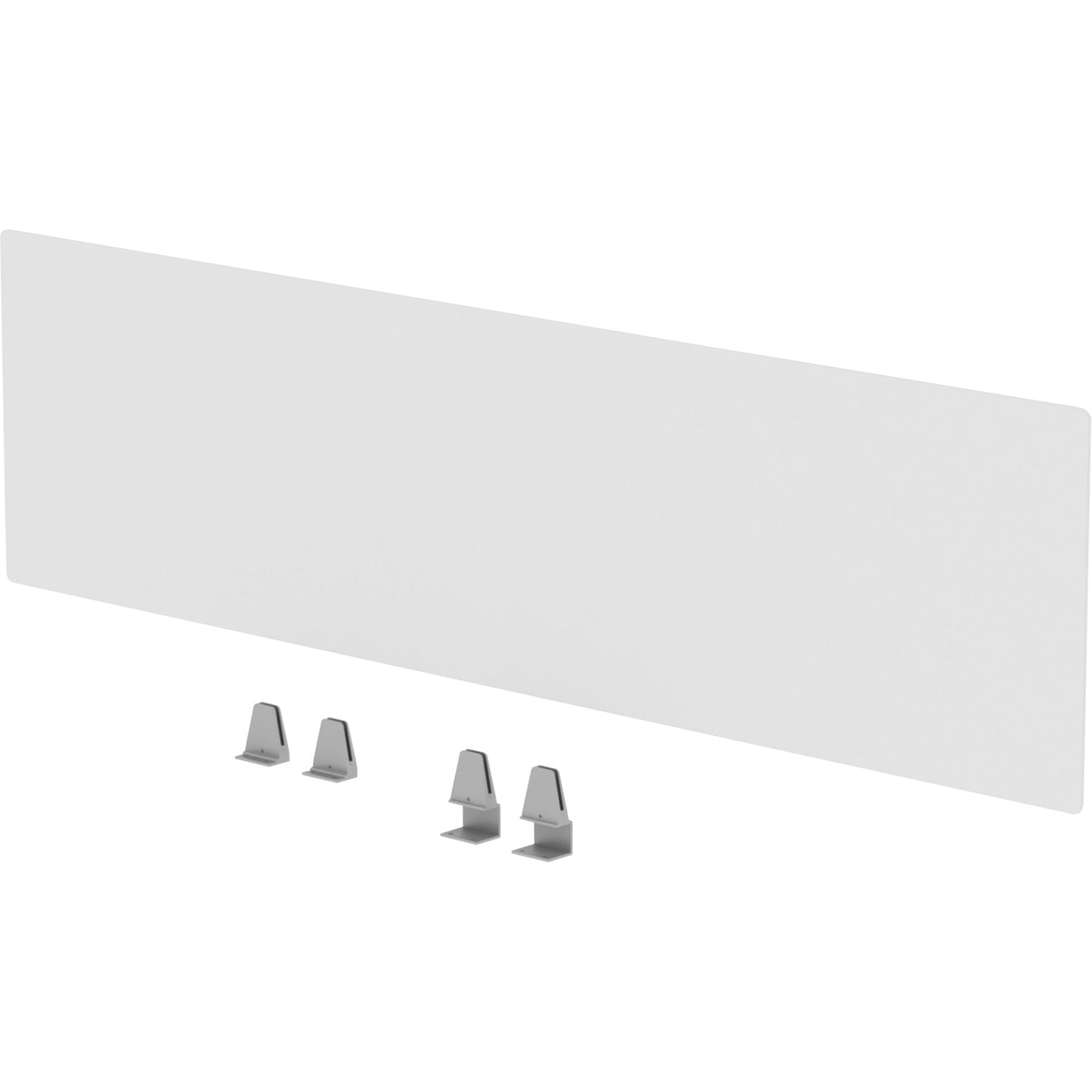 Lorell Relevance Series Clear Acrylic Modesty/Privacy Panel 59"W x 15.7"H (LLR - LLR16221) - SchoolOutlet
