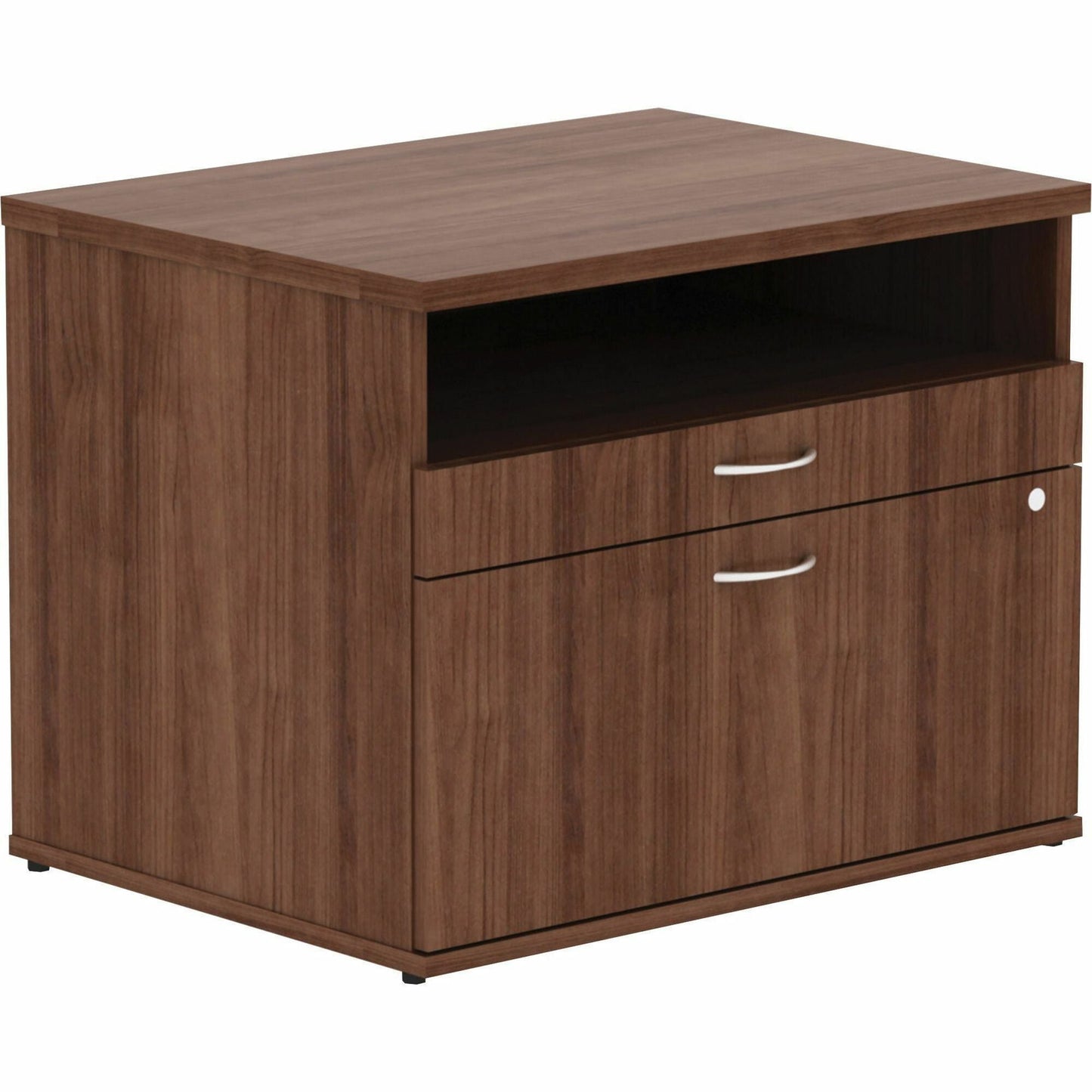 Lorell Relevance Series Executive File Credenza 29.5"W x 22"D x 23.1"H with Open Shelf (LLR - LLR162XX) - SchoolOutlet