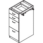 Lorell Relevance Series 4 - Drawer File Cabinet 15.5