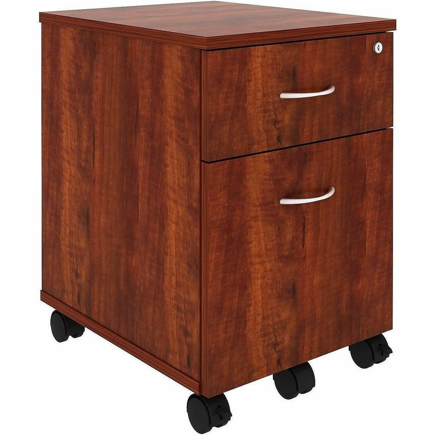 Lorell Essentials Series 2 - Drawer Box/File Mobile Pedestal 15.75"W x 19.88"D x 22.88"H (LLR - 2DRAWER - BF - MP) - SchoolOutlet