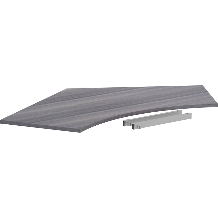 Lorell Relevance Series 120 - Degree Curve Worksurface 34.13"W x 47.25"L x 1"Thick (LLR - LLR1624X4725) - SchoolOutlet