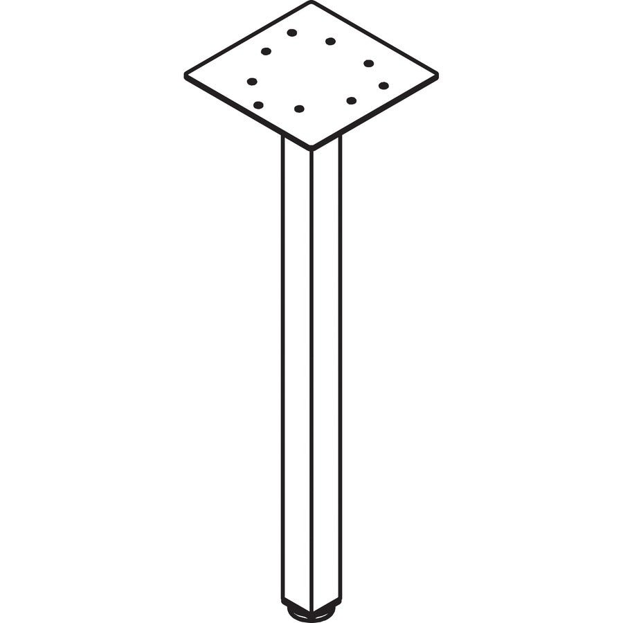 Lorell Relevance Series Offset Square Leg 7.87"W x 28.5"H (LLR - LLR16250) - SchoolOutlet