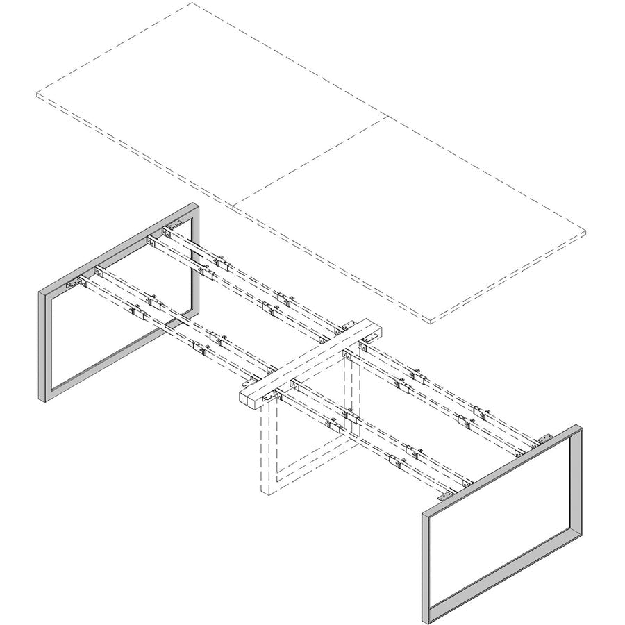 Lorell Relevance Series Wide Side Leg for 120 Workstations and Conference Tables (LLR - LLR16251) - SchoolOutlet
