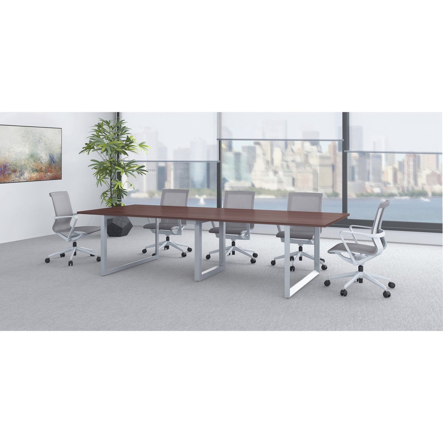 Lorell Relevance Conference Rectangular Tabletop 59.9"W x 47.3"D x 1"Thick (LLR - LLR1625X) - SchoolOutlet