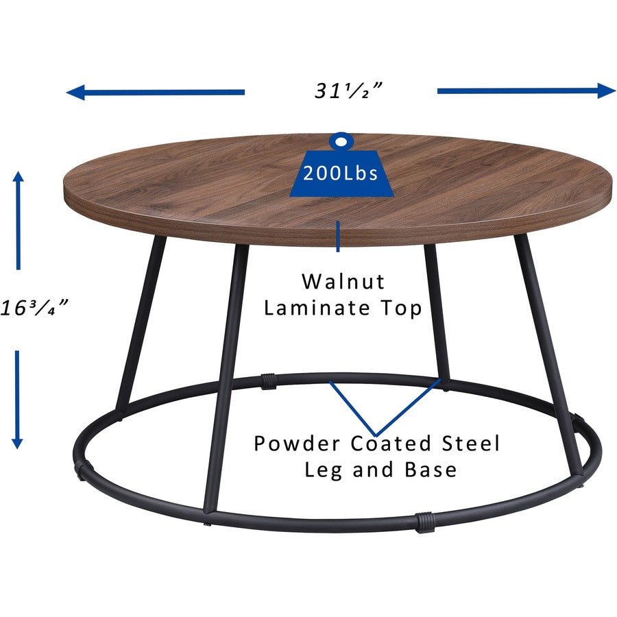 Lorell Accession Coffee Table 31.50"W x 31.50"D x 16.75"H (LLR - LLR16259) - SchoolOutlet