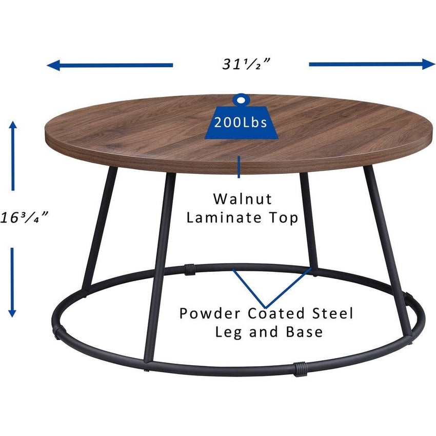 Lorell Accession Coffee Table 31.50"W x 31.50"D x 16.75"H (LLR - LLR16259) - SchoolOutlet