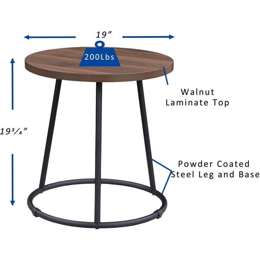 Lorell Accession End Table 19"Dia x 19.75"H (LLR - LLR1626X) - SchoolOutlet