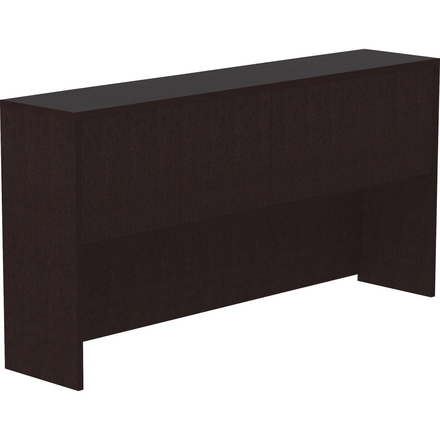 Lorell Essentials Series 4 - Door Stack - on Hutch with Cord Management 70.9"W x 14.8"D x 36"H (LLR - ESS - HUT709) - SchoolOutlet