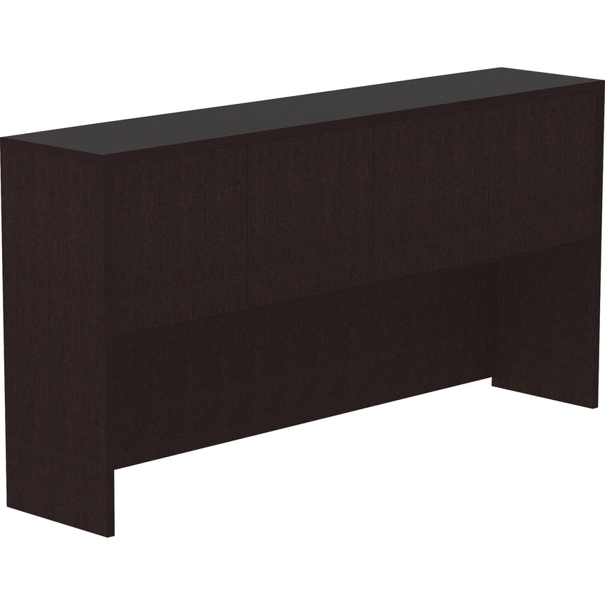 Lorell Essentials Series 4 - Door Stack - on Hutch with Cord Management 70.9"W x 14.8"D x 36"H (LLR - ESS - HUT709) - SchoolOutlet