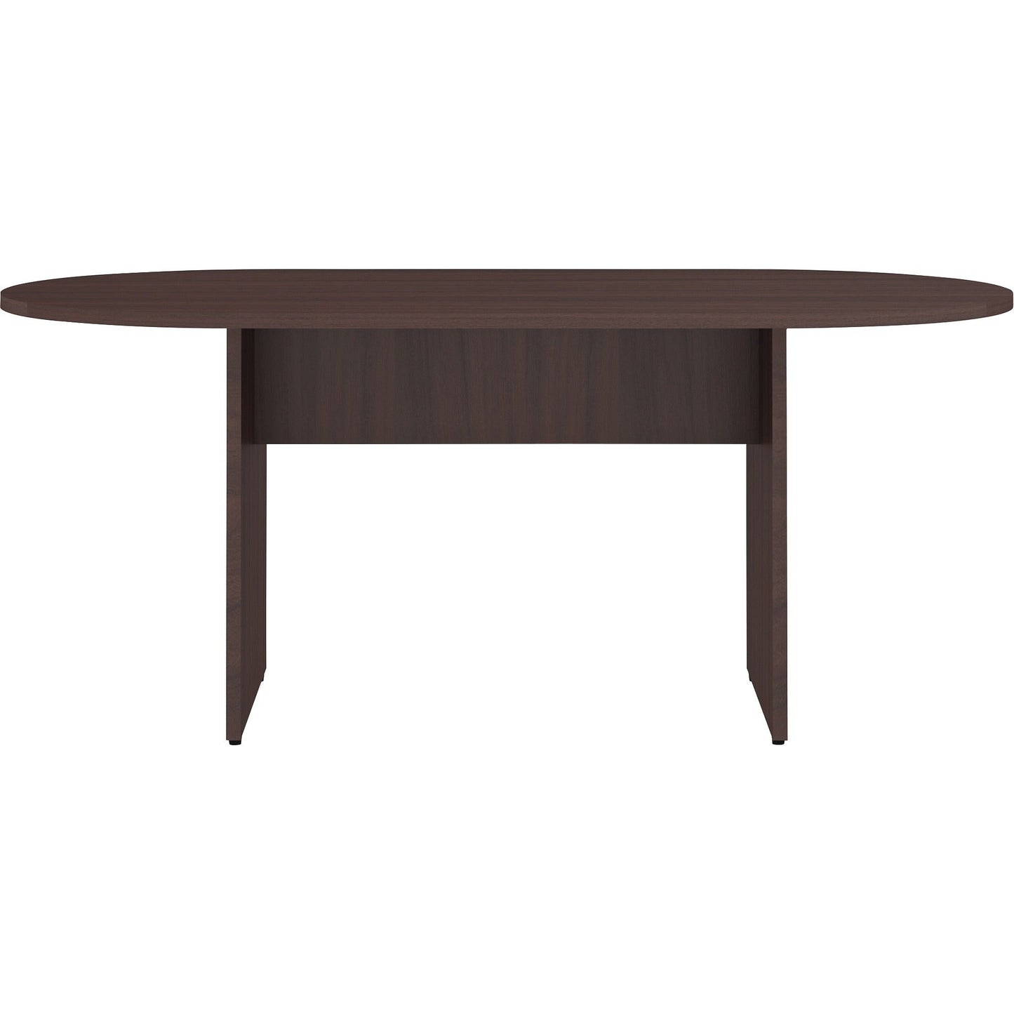 Lorell Essentials Oval Conference Table Espresso 72"W x 36"D x 29.5"H (LLR - LLR18230) - SchoolOutlet