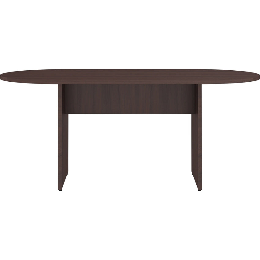 Lorell Essentials Oval Conference Table Espresso 72"W x 36"D x 29.5"H (LLR - LLR18230) - SchoolOutlet