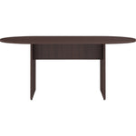 Lorell Essentials Oval Conference Table Espresso 72