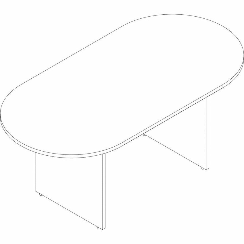 Lorell Essentials Oval Conference Table Espresso 72"W x 36"D x 29.5"H (LLR - LLR18230) - SchoolOutlet