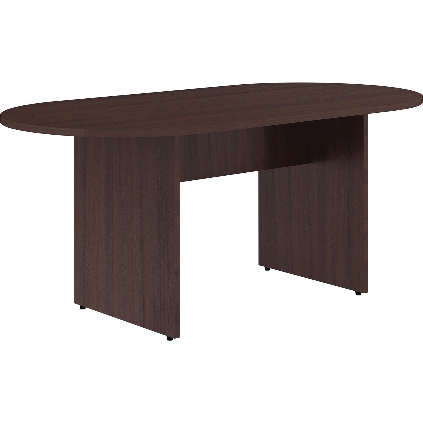 Lorell Essentials Oval Conference Table Espresso 72"W x 36"D x 29.5"H (LLR - LLR18230) - SchoolOutlet