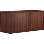 Lorell Essentials Series Wall - Mount Storage Hutch Espresso Laminate 36