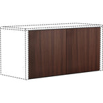 Lorell Essentials Series Wall - Mount Hutch Door Kit Espresso Wood Hinged Doors (LLR - LLR18242) - SchoolOutlet