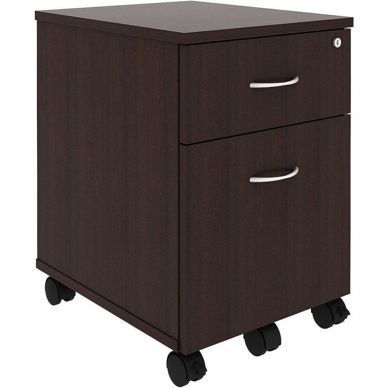 Lorell Essentials Series 2 - Drawer Box/File Mobile Pedestal 15.75"W x 19.88"D x 22.88"H (LLR - 2DRAWER - BF - MP) - SchoolOutlet