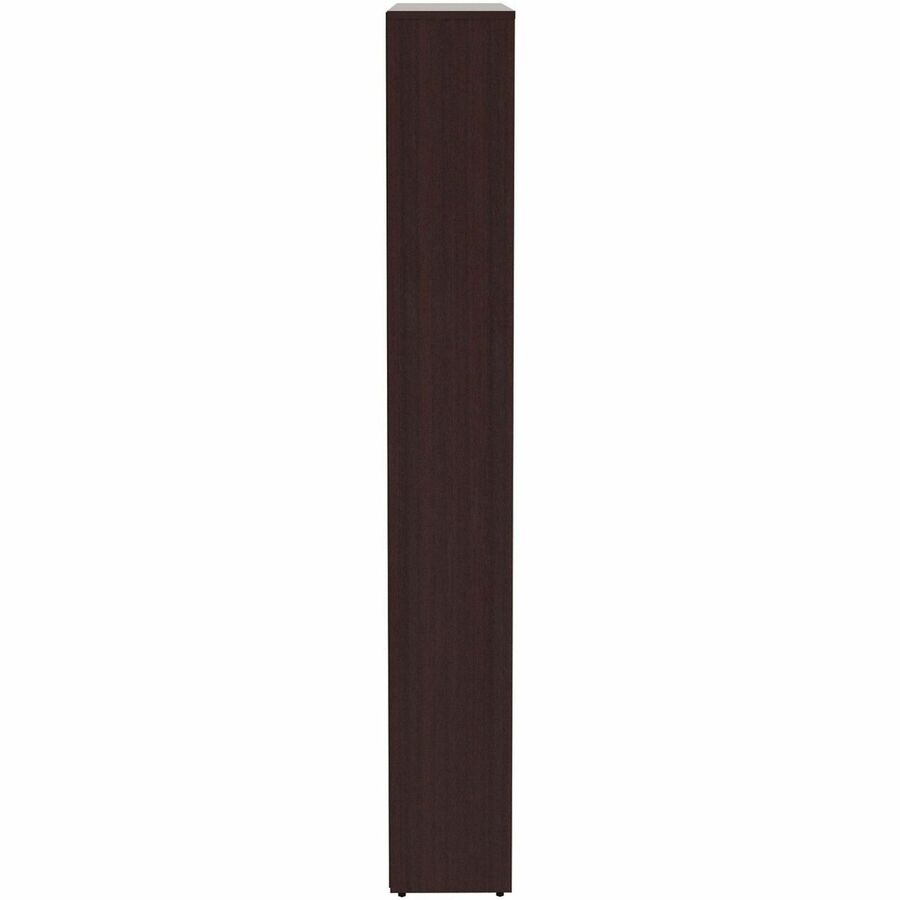 Lorell 6 - Shelf Laminate Bookcase 36"W x 12"D x 84"H Espresso (LLR - LAM - BC84 - 6S) - SchoolOutlet