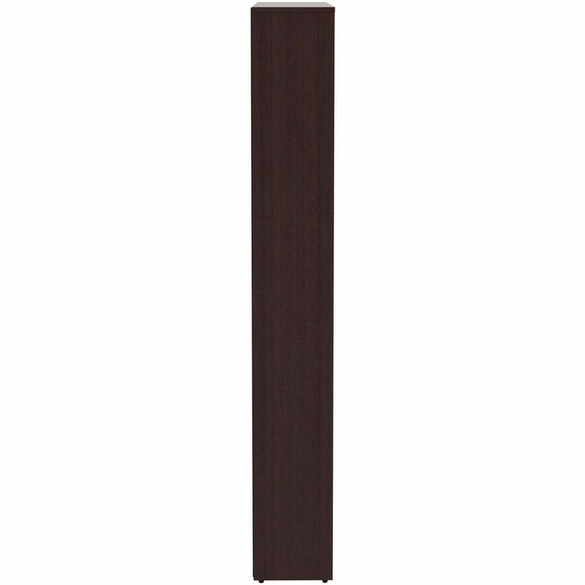 Lorell 6 - Shelf Laminate Bookcase 36"W x 12"D x 84"H Espresso (LLR - LAM - BC84 - 6S) - SchoolOutlet