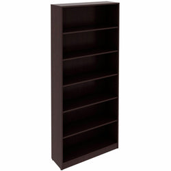 Lorell Essentials Series Laminate 6 Shelf Bookcase 36"W x 12"D x 84"H (LLR-ESS-BOOKCASE-84H)