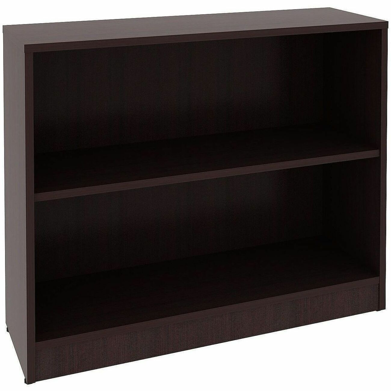 Lorell Essentials Series Laminate 2 Shelf Bookcase 36"W x 12"D x 30"H (LLR - ESS - BOOKCASE - 30H) - SchoolOutlet