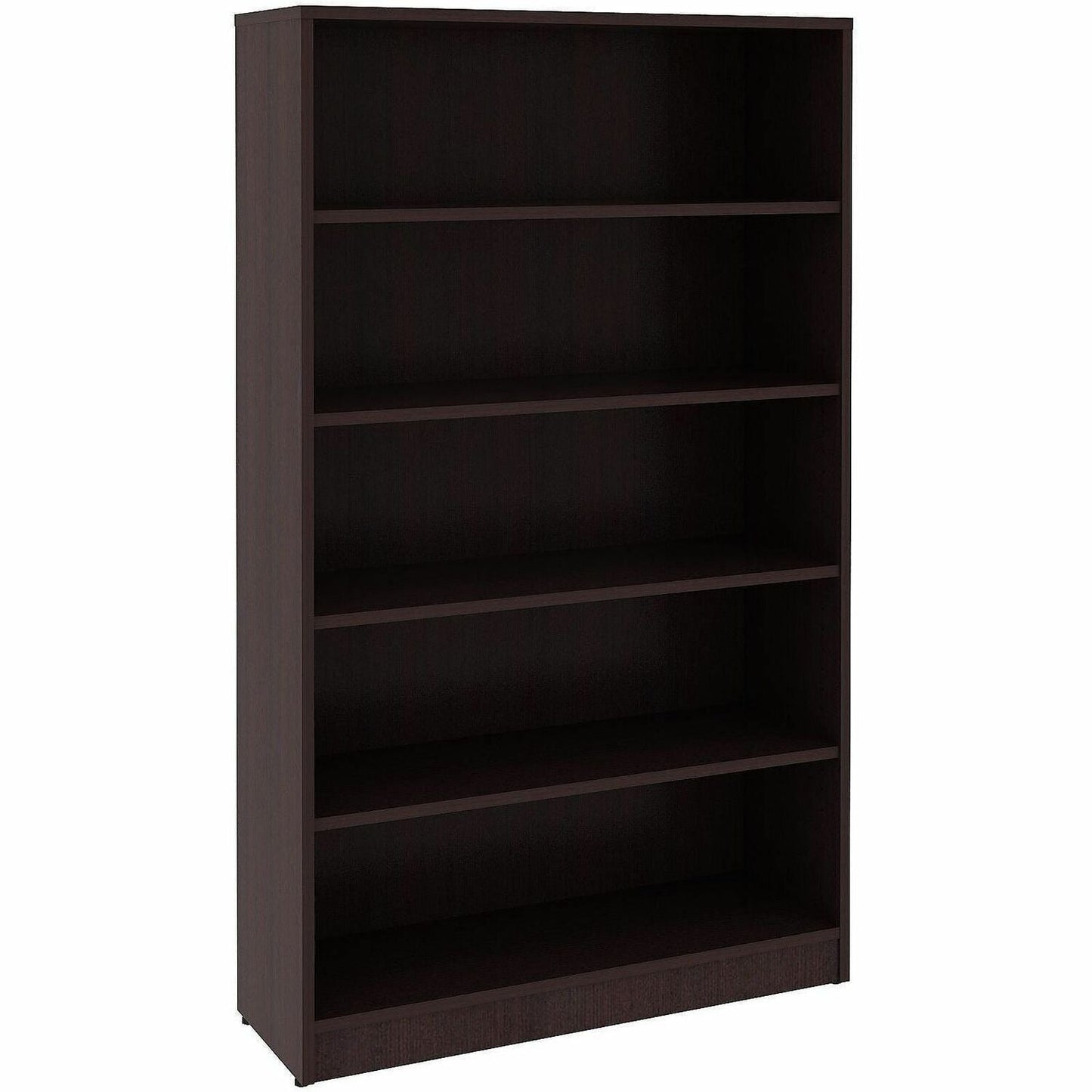 Lorell Essentials Series Laminate 5 Shelf Bookcase 36"W x 12"D x 60"H (LLR - ESS - BOOKCASE - 60H) - SchoolOutlet