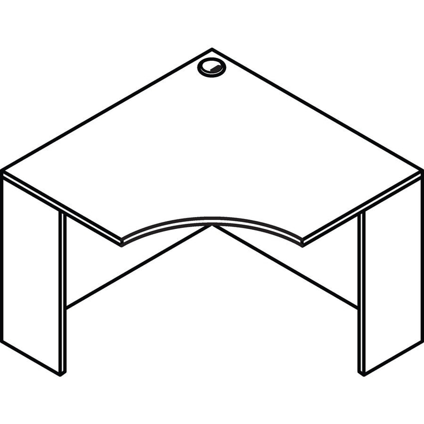 Lorell Essentials Series 42"W x 24"D x 29.5"H Corner Desk 1" Thick (LLR - ESS - CD42) - SchoolOutlet