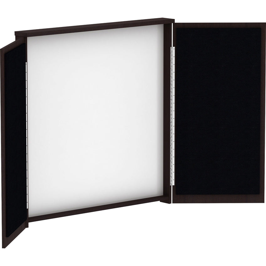 Lorell Dry - Erase Whiteboard Presentation Cabinet Hinged Doors 47.3" x 47.3" (LLR - LLR18275) - SchoolOutlet