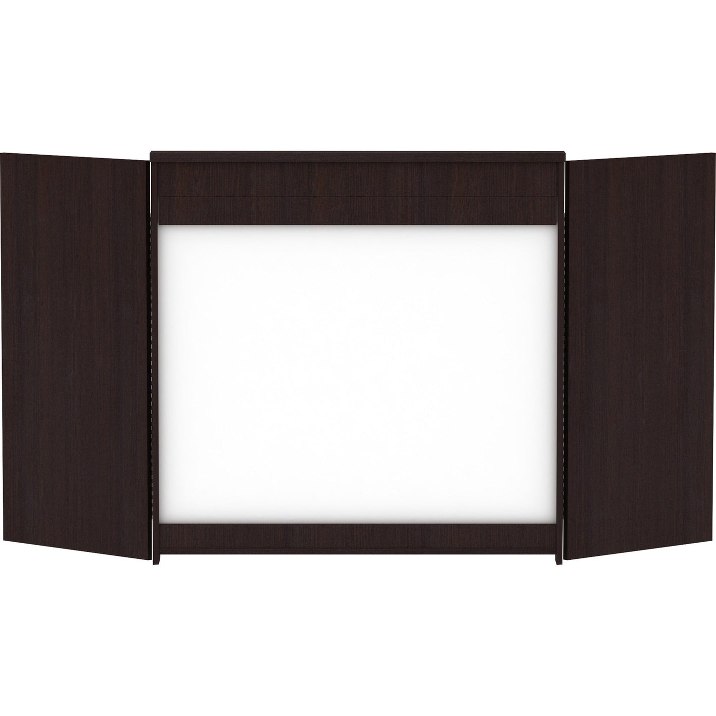 Lorell Dry - Erase Whiteboard Presentation Cabinet Hinged Doors 47.3" x 47.3" (LLR - LLR18275) - SchoolOutlet