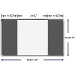 Lorell DIY Whiteboard Mounting Frame 36