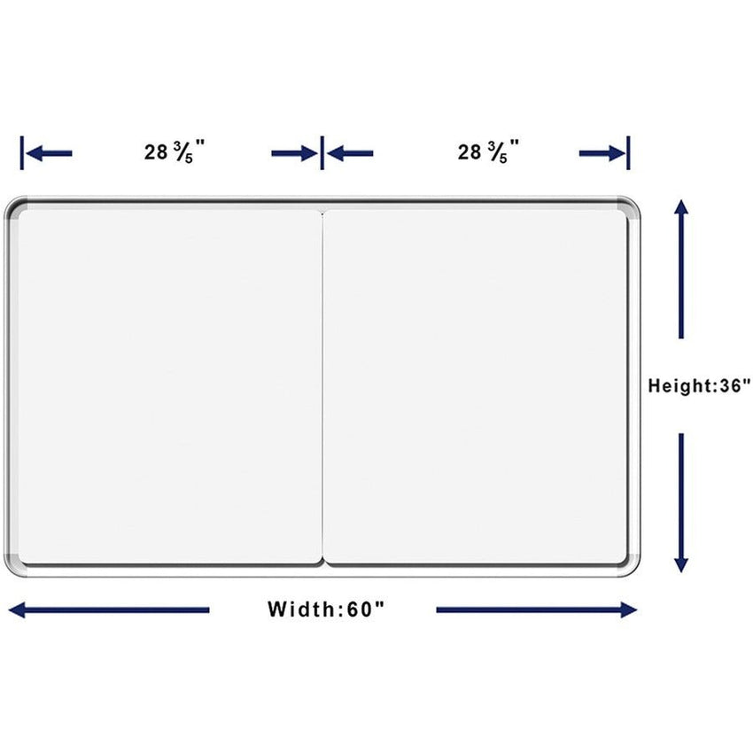 Lorell DIY Whiteboard Mounting Frame 36"H x 60"W Silver Aluminum (LLR - LLR18321) - SchoolOutlet