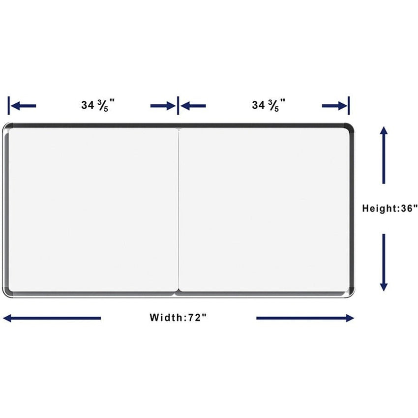 Lorell DIY Whiteboard Mounting Frame 36"H x 72"W Silver Aluminum (LLR - LLR18322) - SchoolOutlet